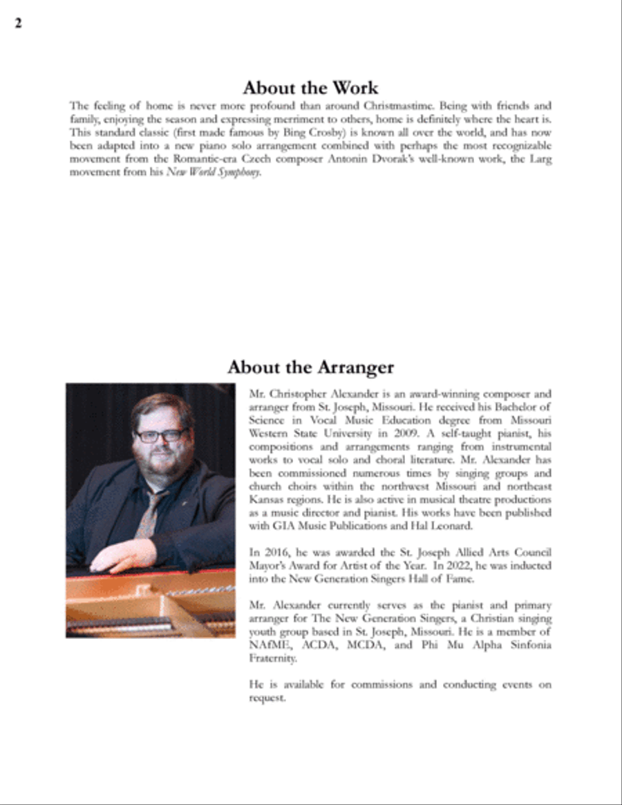 I'll Be Home For Christmas Piano Solo scores gallery preview page 2