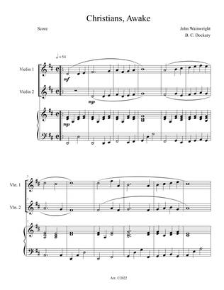 Christians Awake (Violin Duet with Piano Accompaniment)