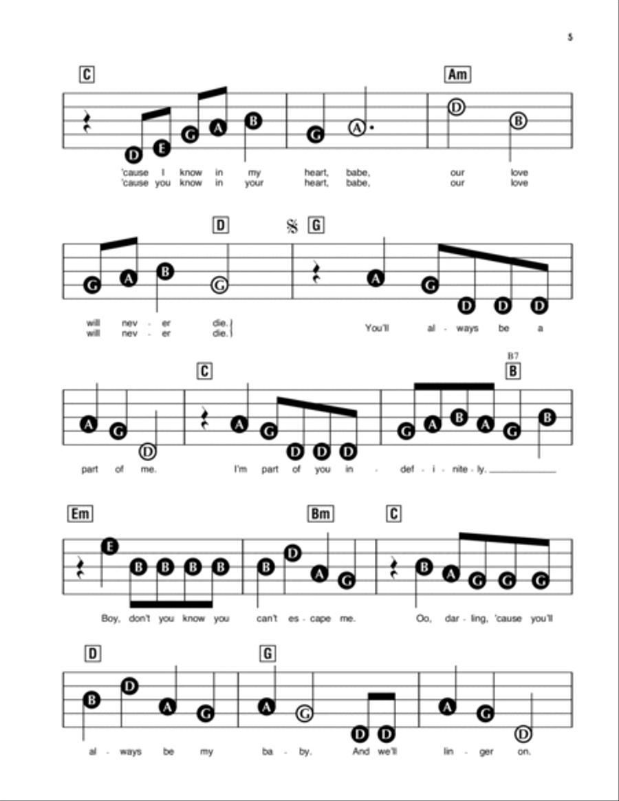 Always Be My Baby Electronic Keyboard scores gallery preview page 2