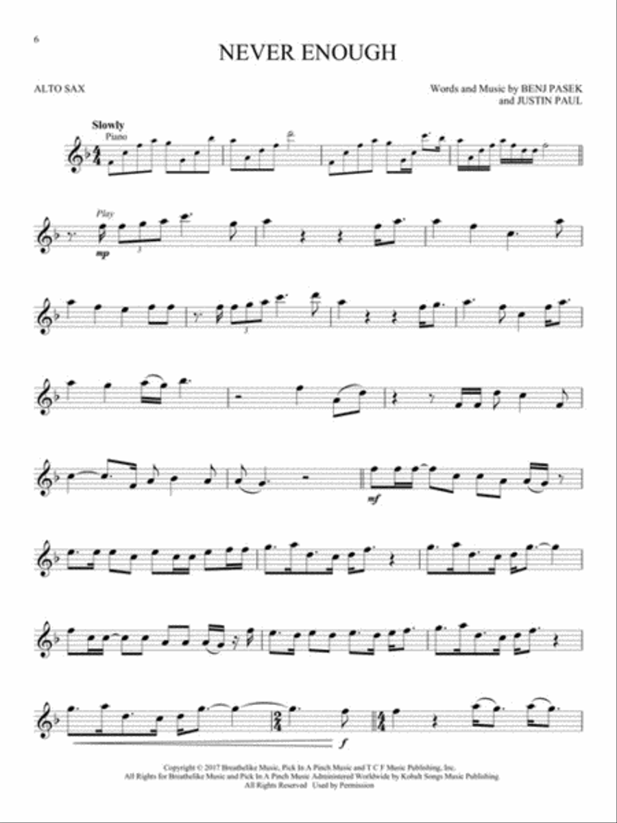 <br>Sheet music extract