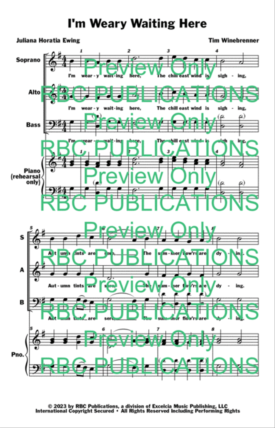 I'M Weary Waiting (SAB) I'M Weary Waiting (SAB) 3-Part scores gallery preview page 3