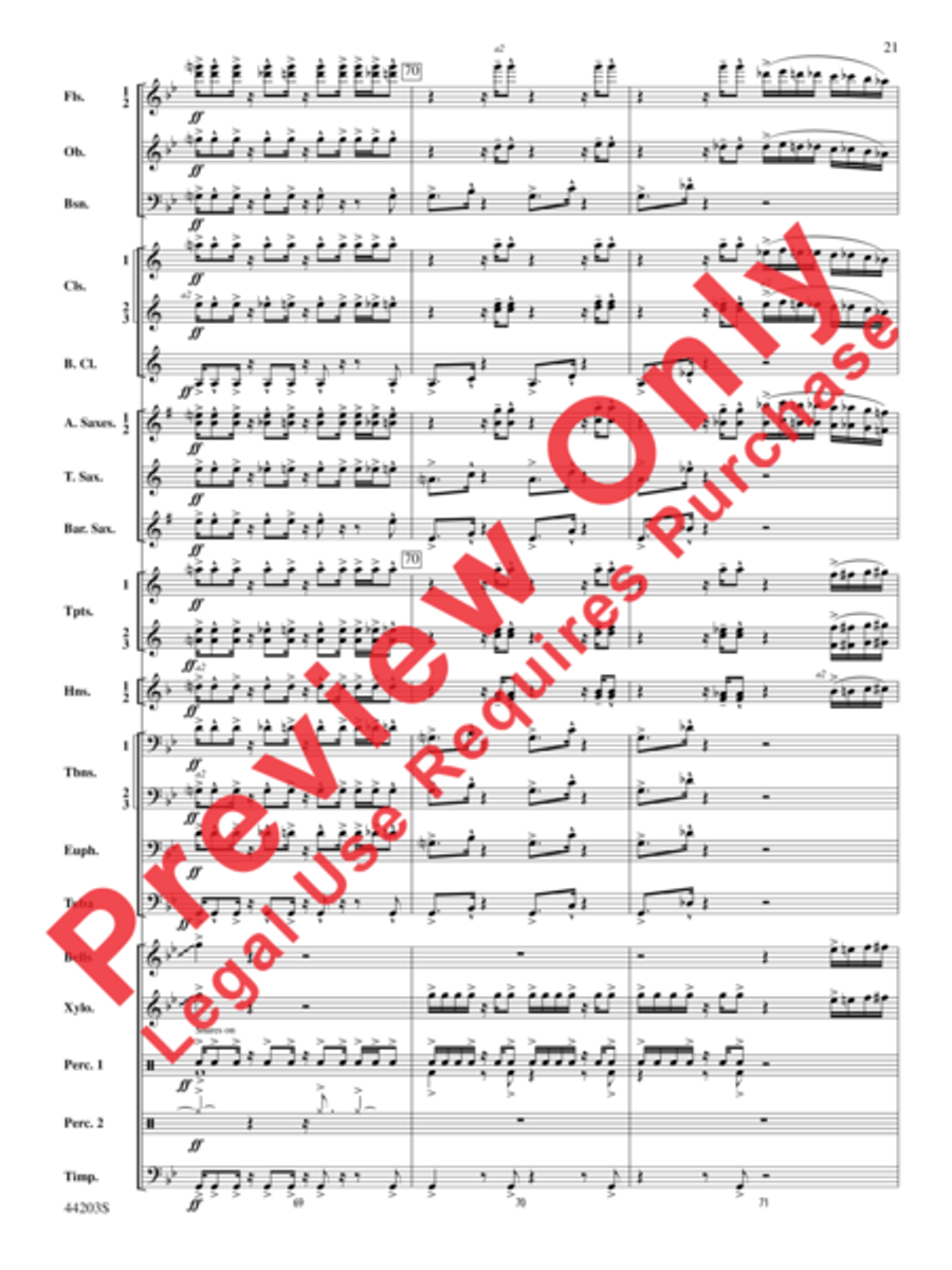 Loco Motion Concert Band scores gallery preview page 13