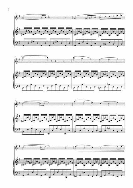 The Swan from The Carnival of Animals arranged for Flute and Piano image number null