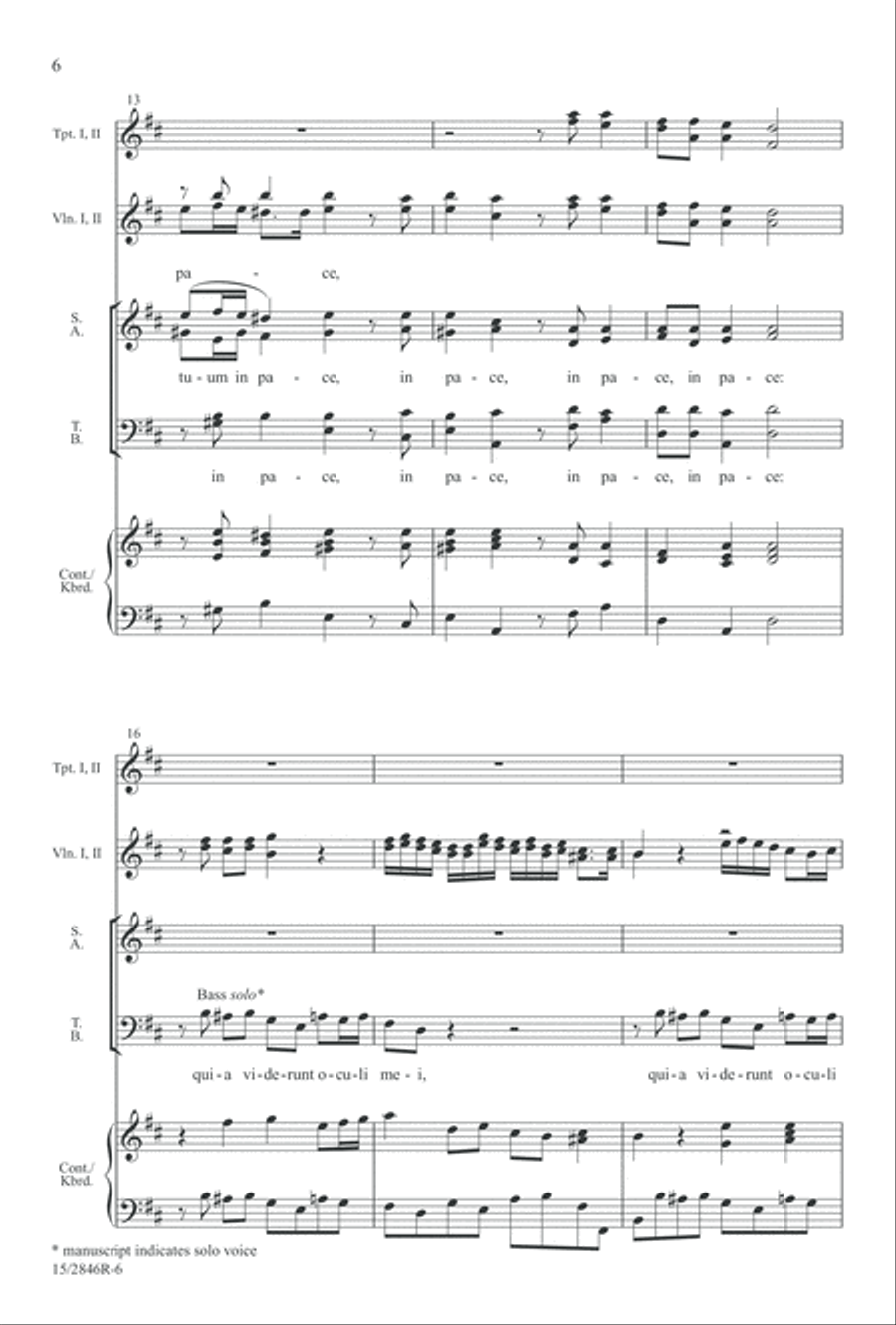 Nunc dimittis 4-Part scores gallery preview page 6