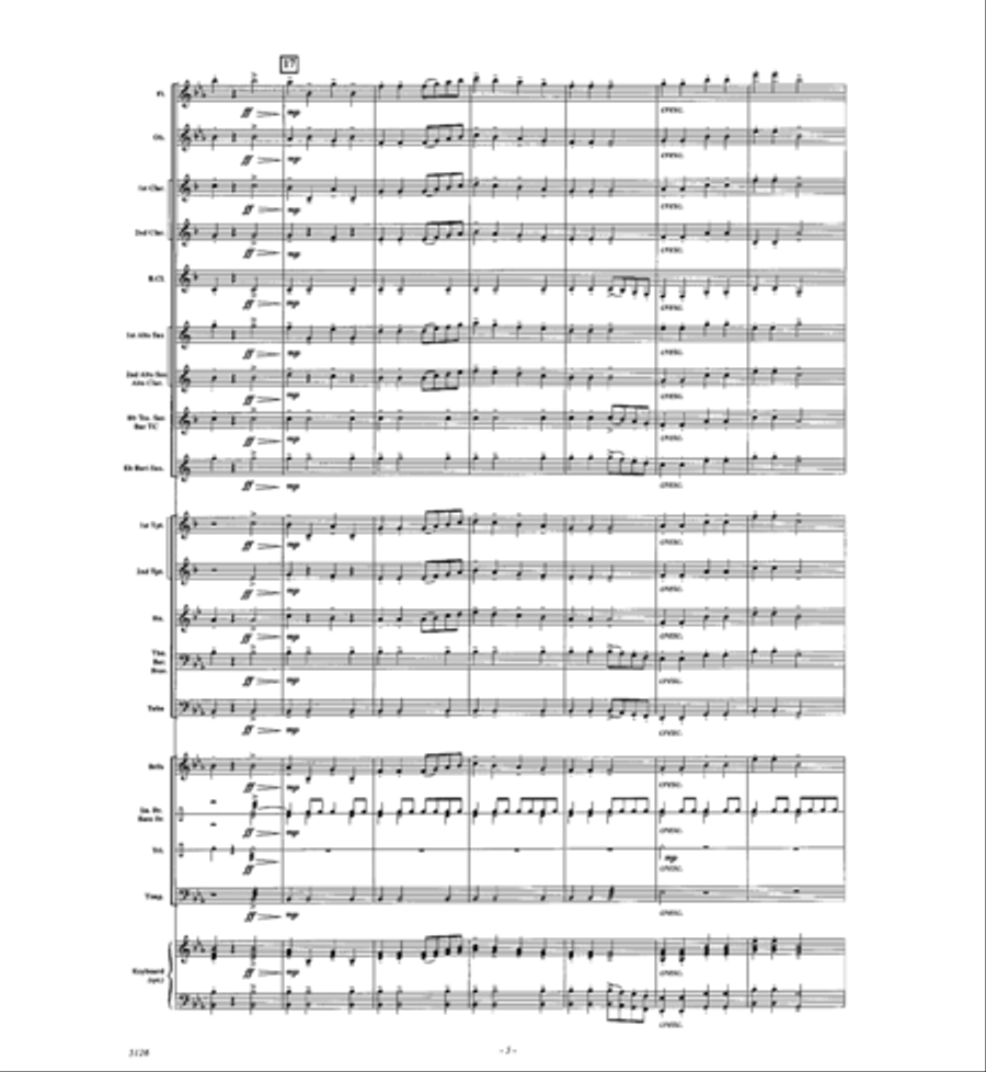 Surprise Symphony, 2nd movement Concert Band scores gallery preview page 4