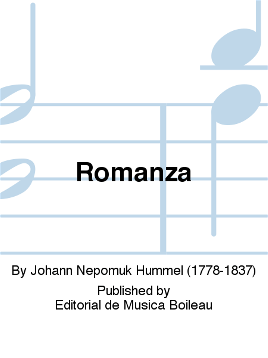 Romanza Violin Solo scores gallery preview page 1