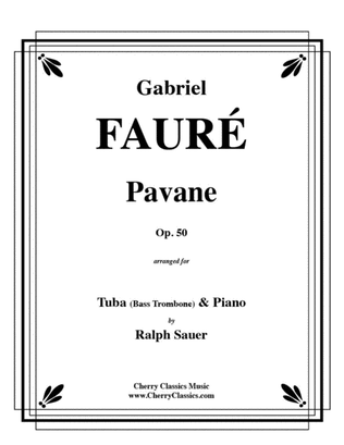 Book cover for Pavane, Op. 50 for Tuba or Bass Trombone and Piano