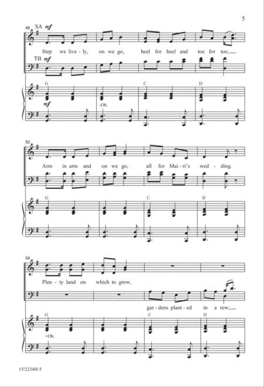 Mairi's Wedding 4-Part scores gallery preview page 5