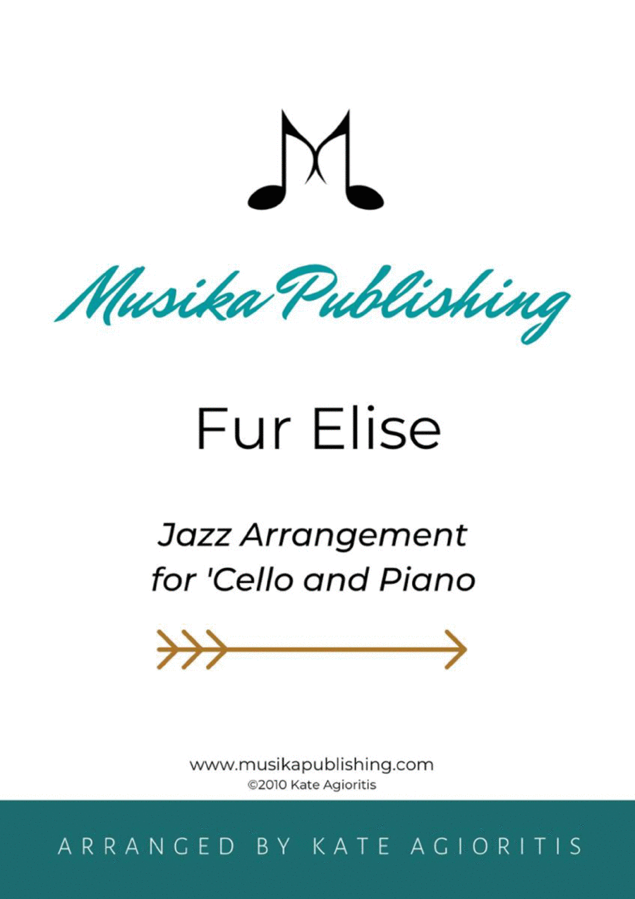 Fur Elise - Jazz Arrangement for 'Cello and Piano Piano scores gallery preview page 1