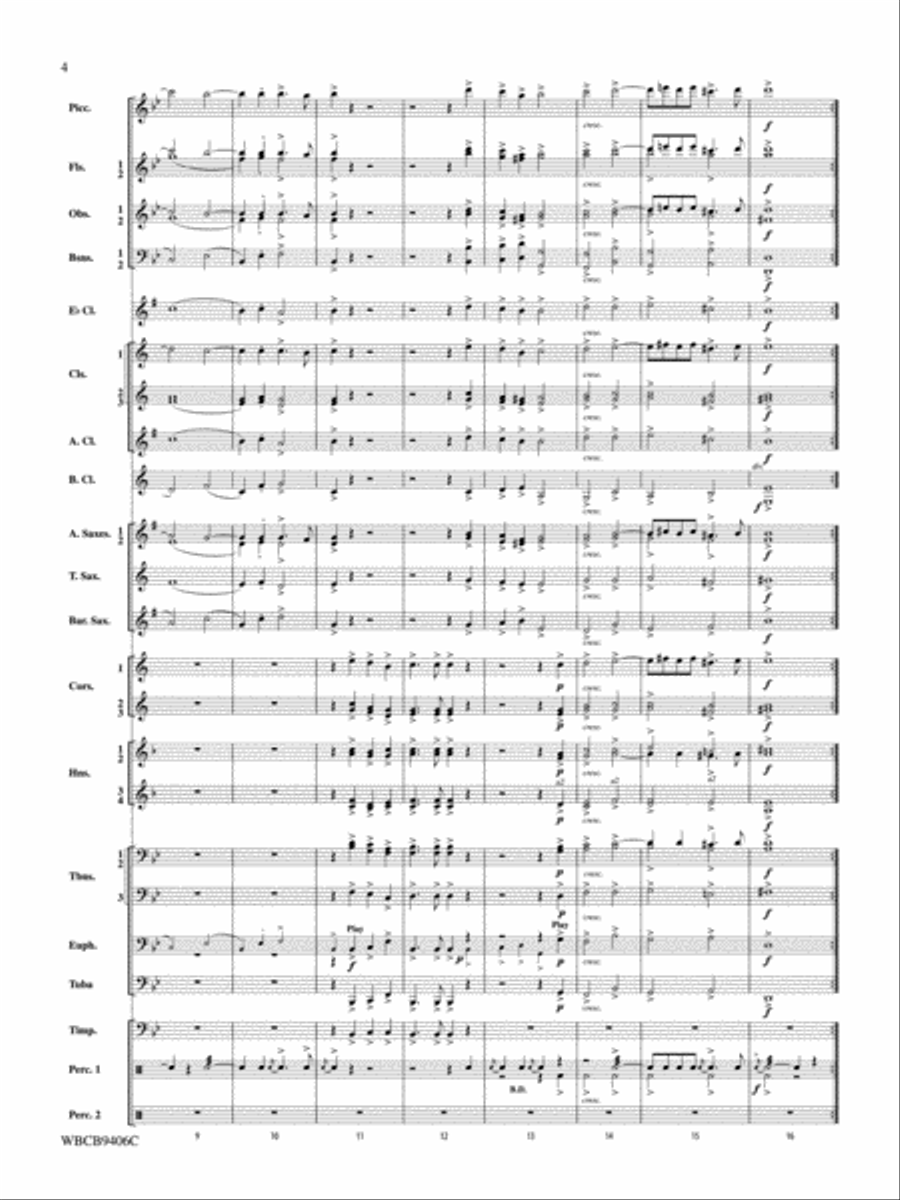 Court Festival (Suite for Concert Band) Concert Band scores gallery preview page 3