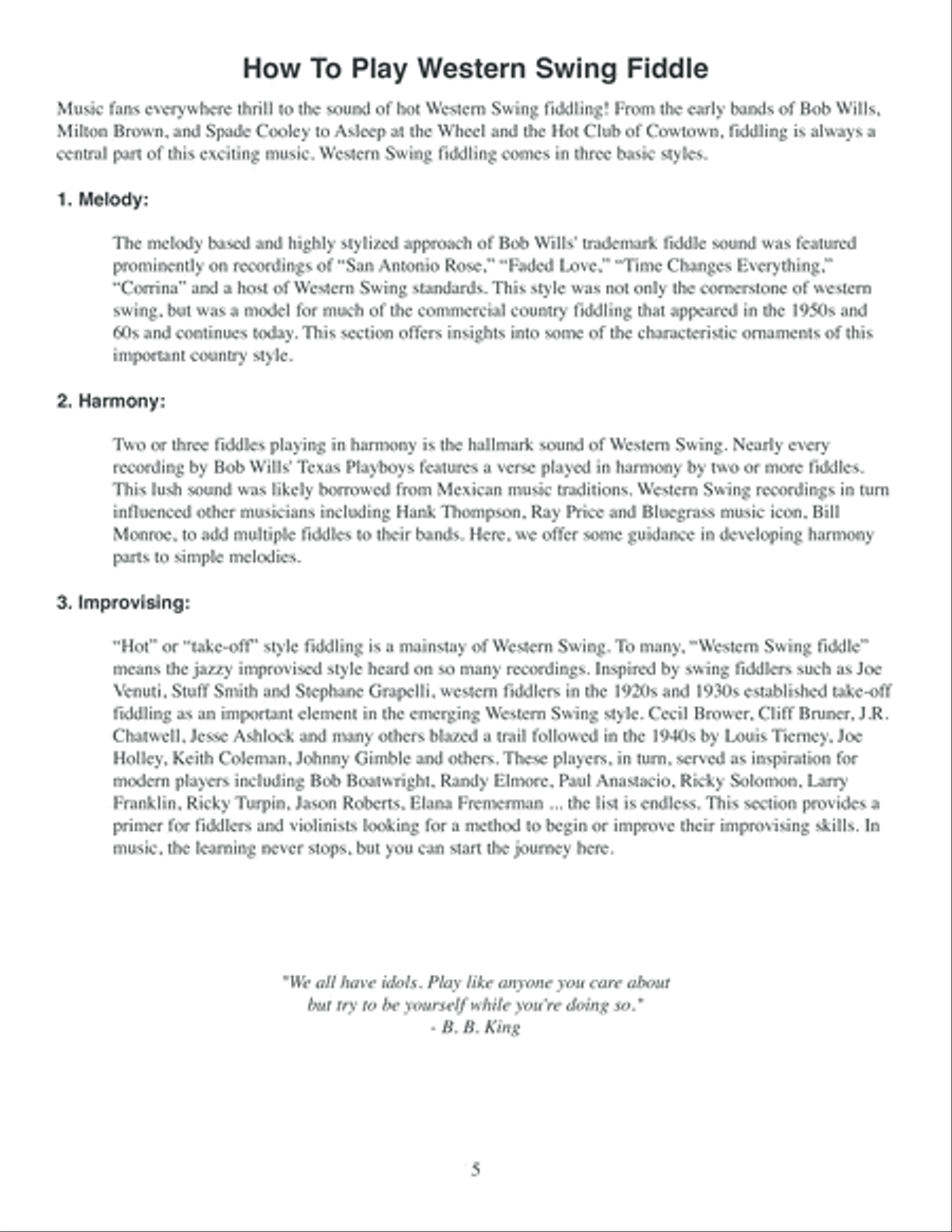 Western Swing Fiddle Violin scores gallery preview page 6