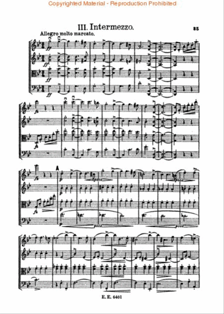 String Quartet in G Minor, Op. 27 String Quartet scores gallery preview page 3