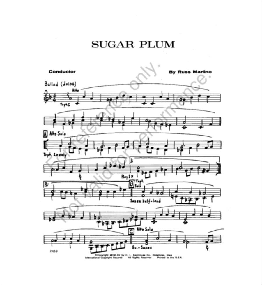 Sugar Plum Sugar Plum Jazz Ensemble scores gallery preview page 2