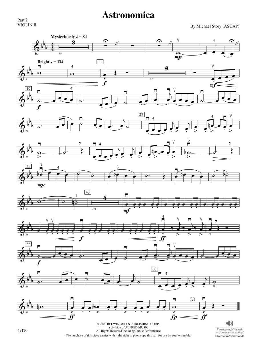 Astronomica: Part 2 - Violin I