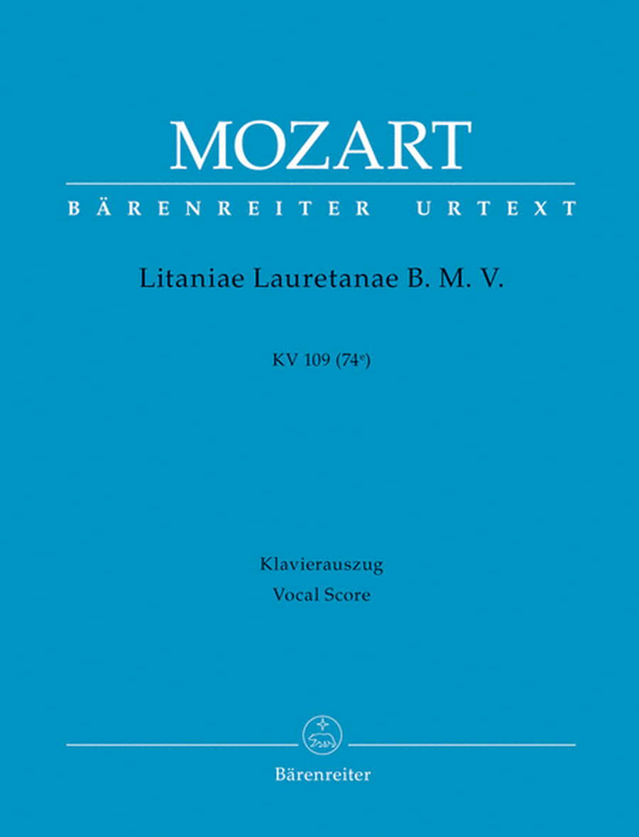 Litaniae Lauretanae B. M. V. B flat major, KV 109 (74e)