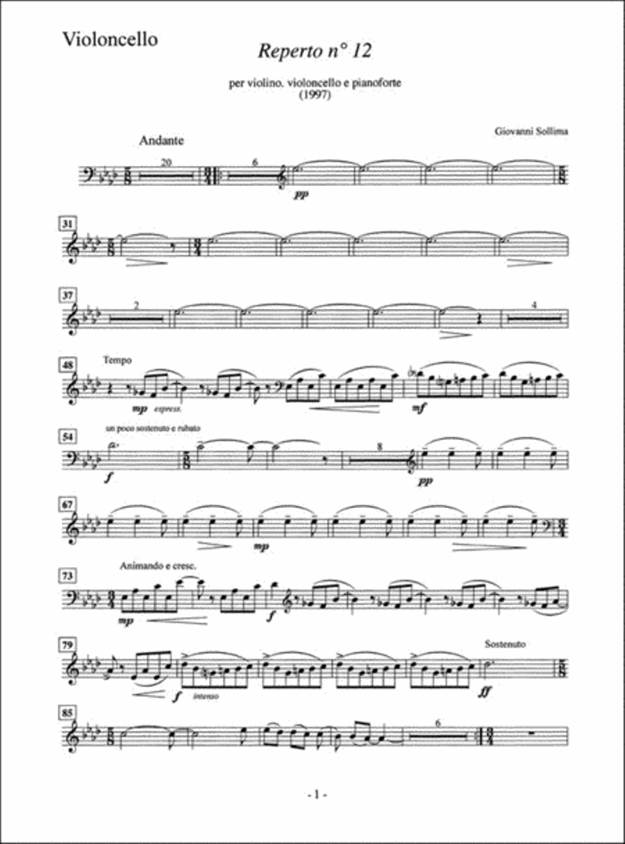 Reperto n° 12 Piano Trio scores gallery preview page 4