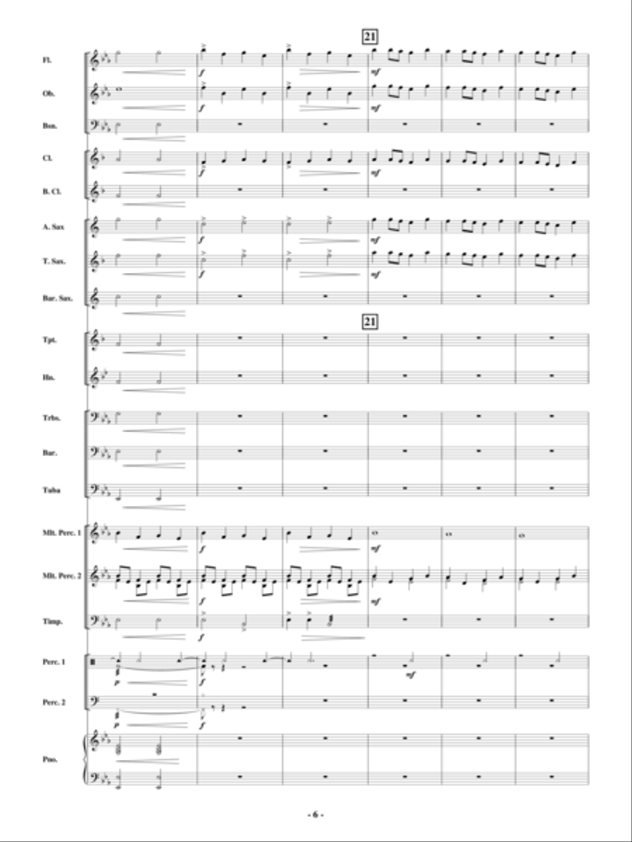 Holiday Bells Are Ringing Concert Band scores gallery preview page 5