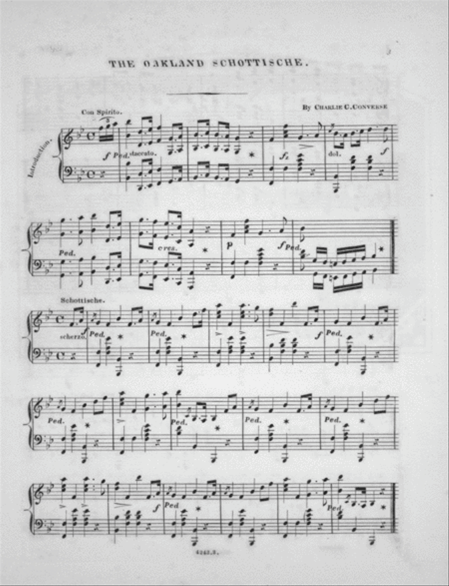 The Oakland Schottisch Piano Solo scores gallery preview page 2