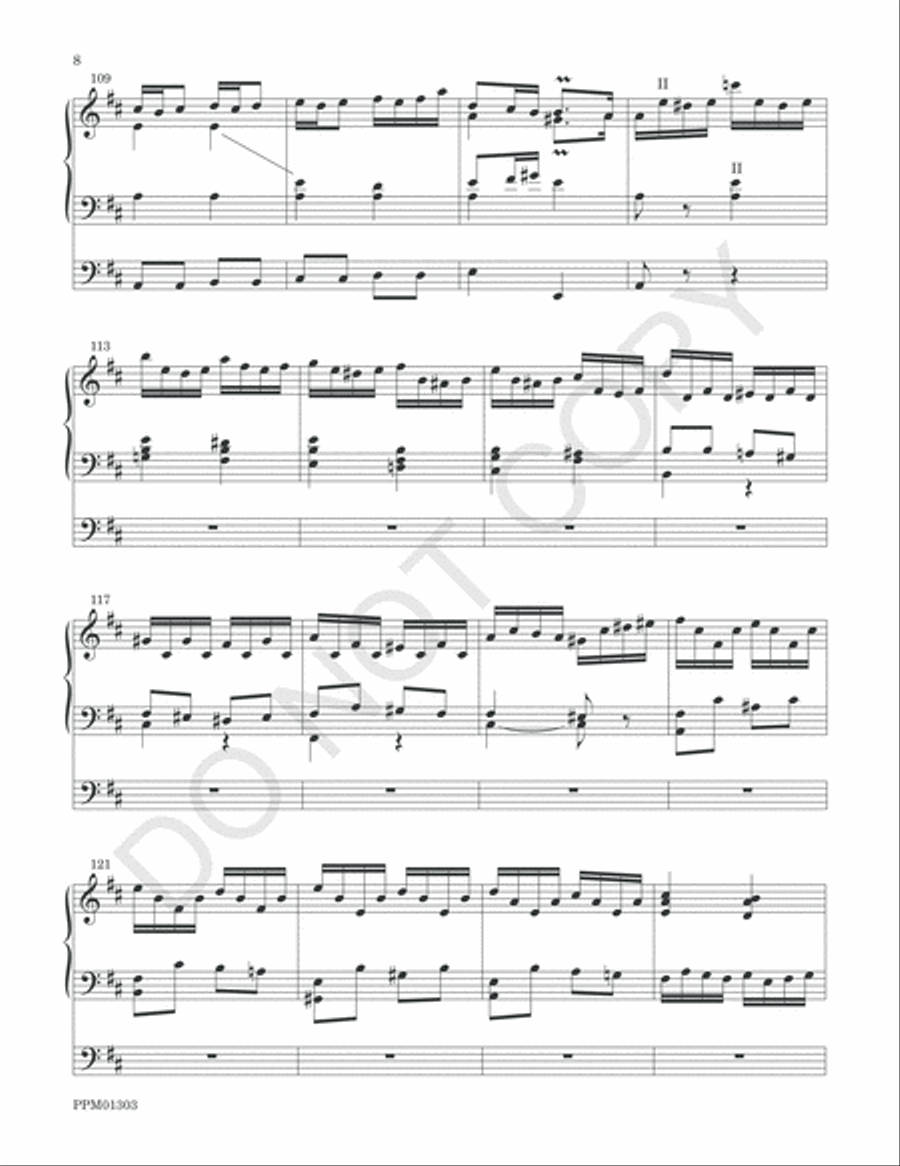 Concerto in D Organ Solo scores gallery preview page 11