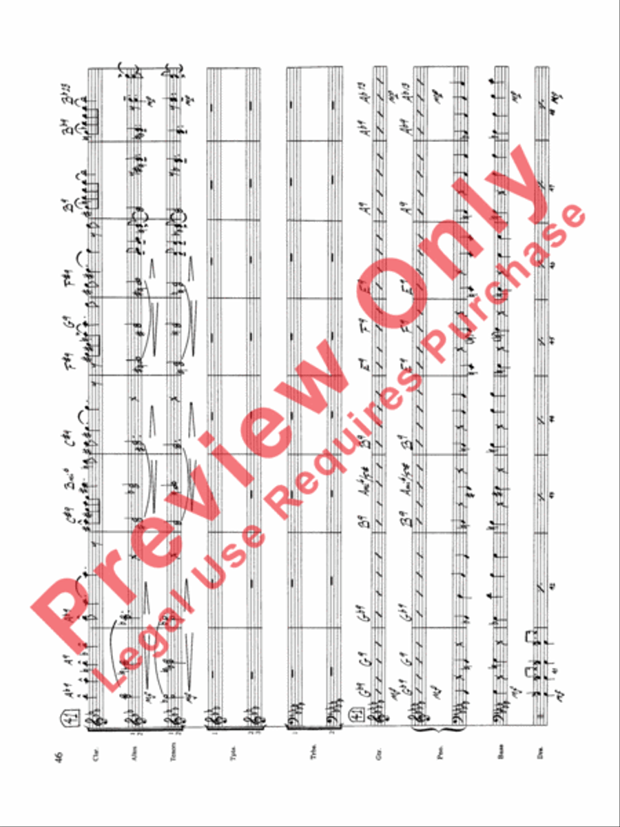 Original Big Band Sounds Big Band scores gallery preview page 47