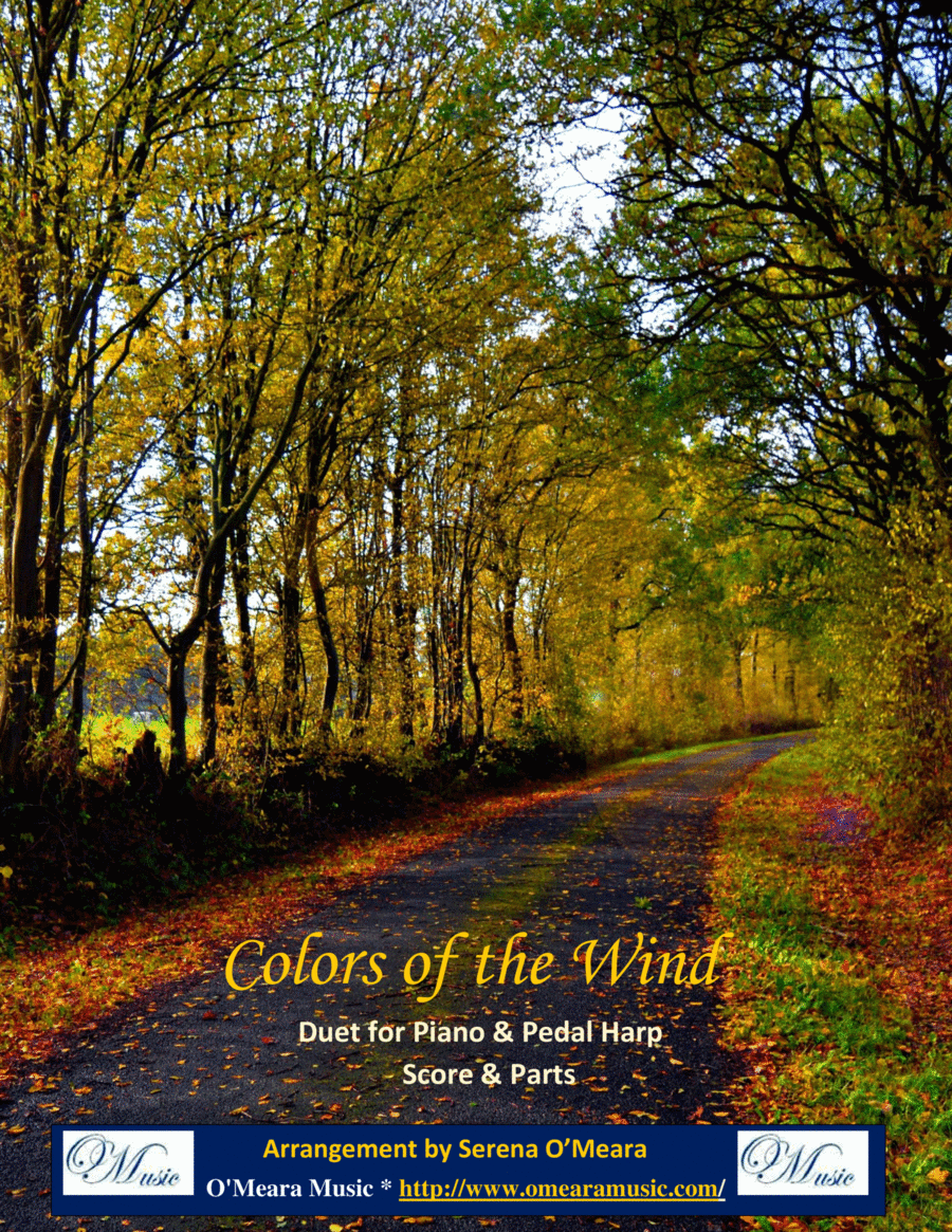Colors Of The Wind Pedal Harp scores gallery preview page 1