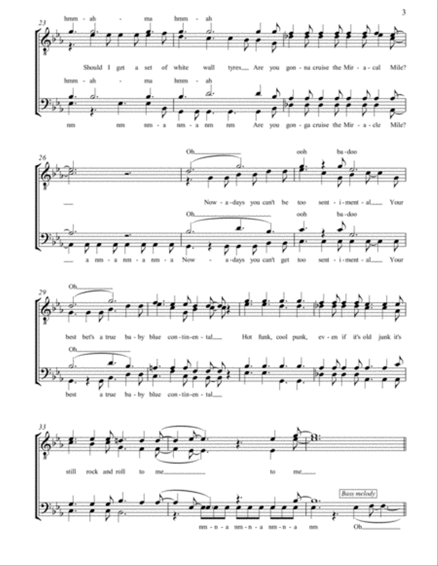 It's Still Rock And Roll To Me TTBB scores gallery preview page 3