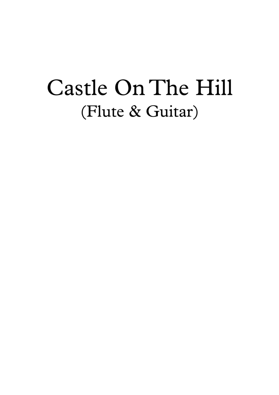 Castle On The Hill Flute scores gallery preview page 1