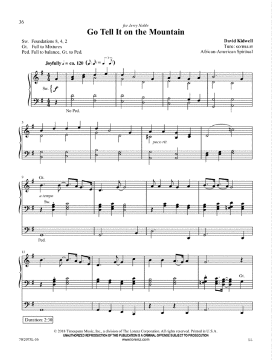 That Promised Land Organ Solo scores gallery preview page 12
