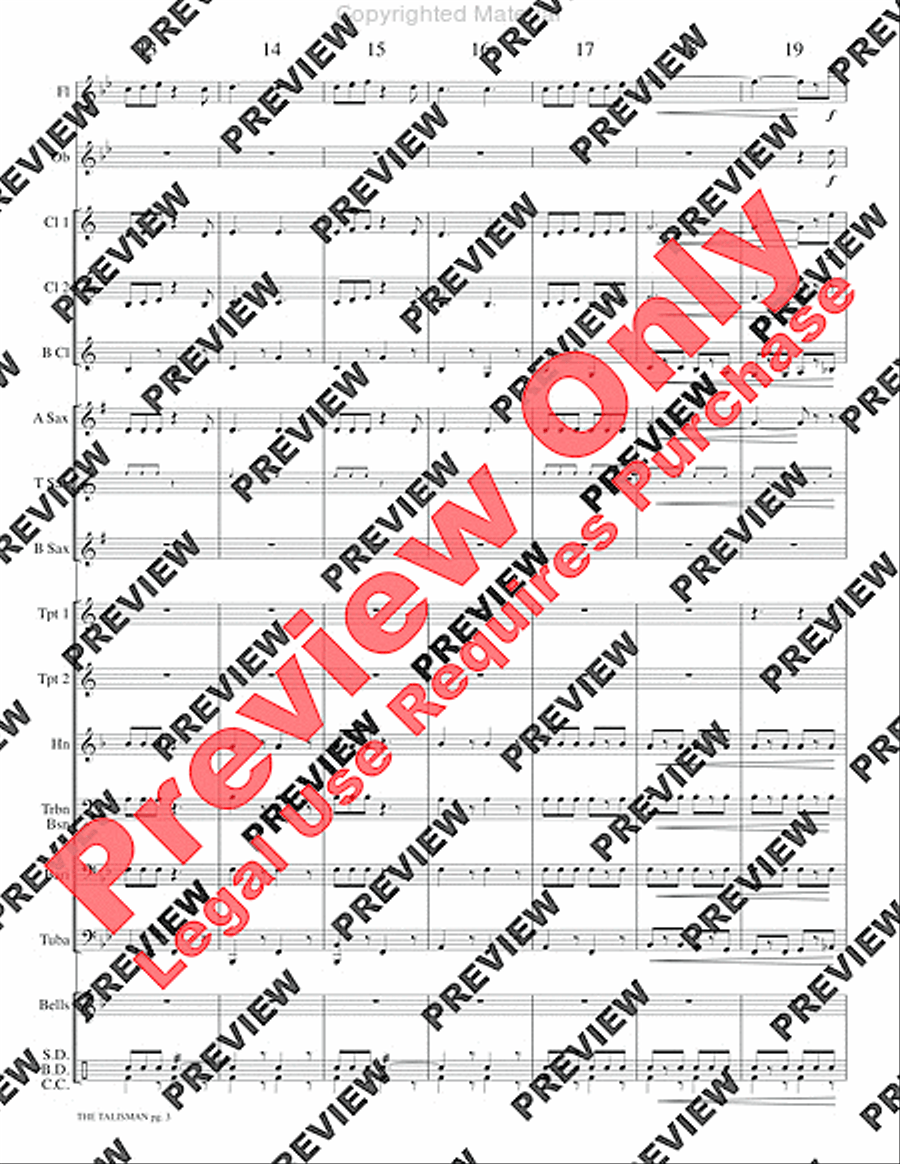 The Talisman Concert Band scores gallery preview page 6