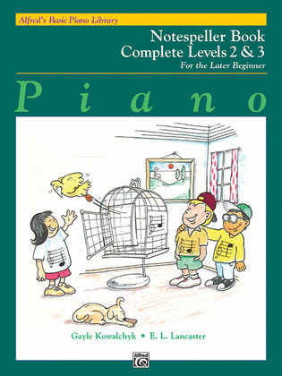 Book cover for Alfred's Basic Piano Library Notespeller Complete