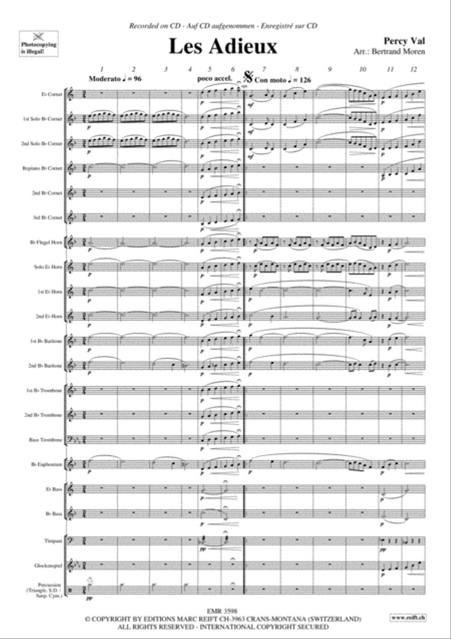 Les Adieux Brass Band scores gallery preview page 4