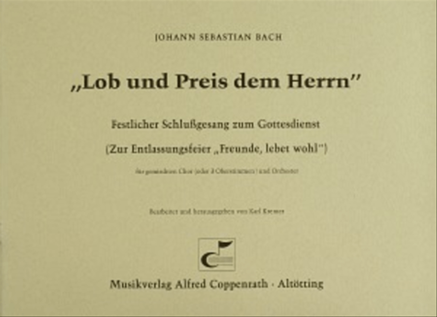 Lob und Preis dem Herrn nach BWV 207