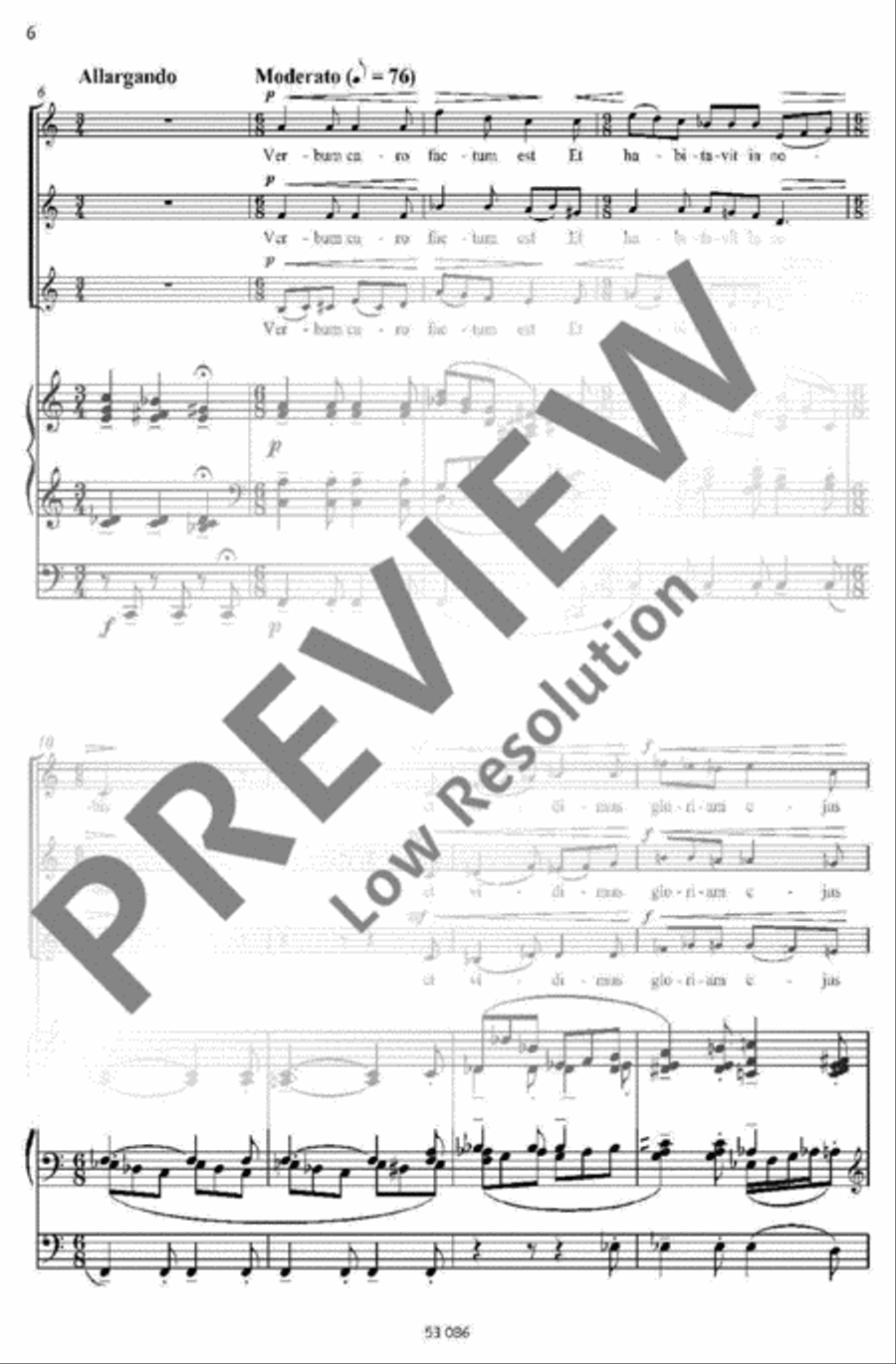 Verbum caro factum est SSA scores gallery preview page 3