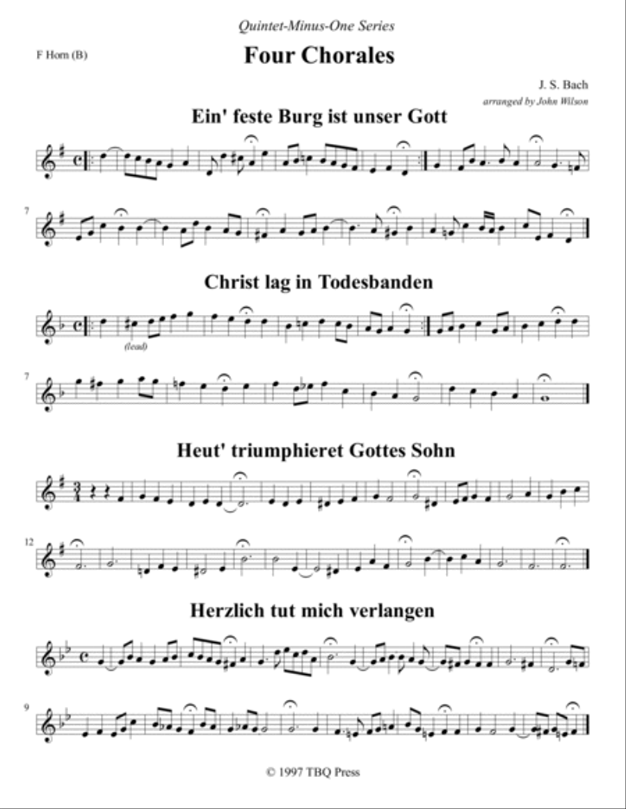 Four Chorales Brass Ensemble scores gallery preview page 4