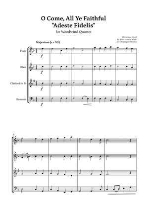 O Come, All Ye Faithful (Adeste Fidelis) - Woodwind Quartet