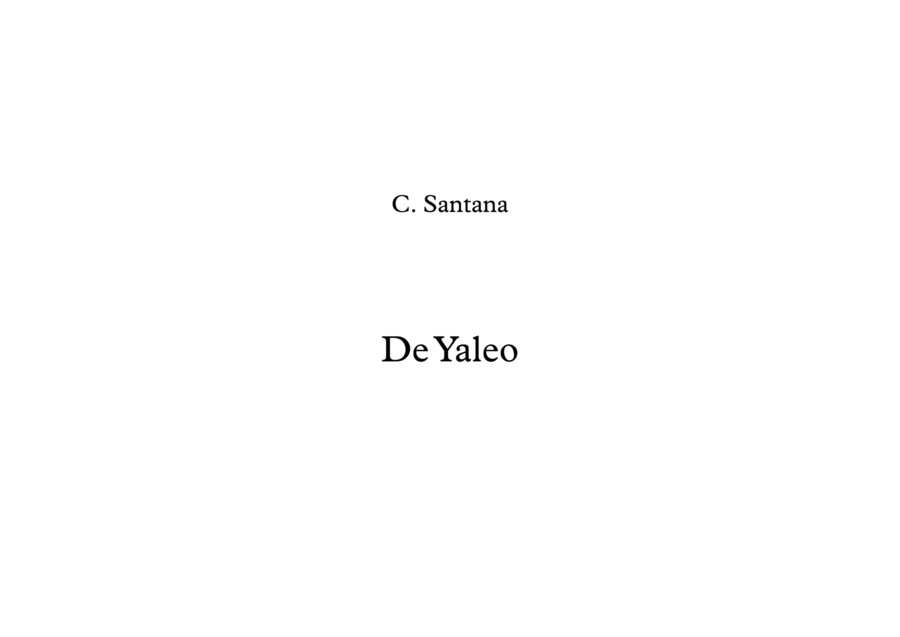 (da Le) Yaleo Percussion Ensemble scores gallery preview page 1
