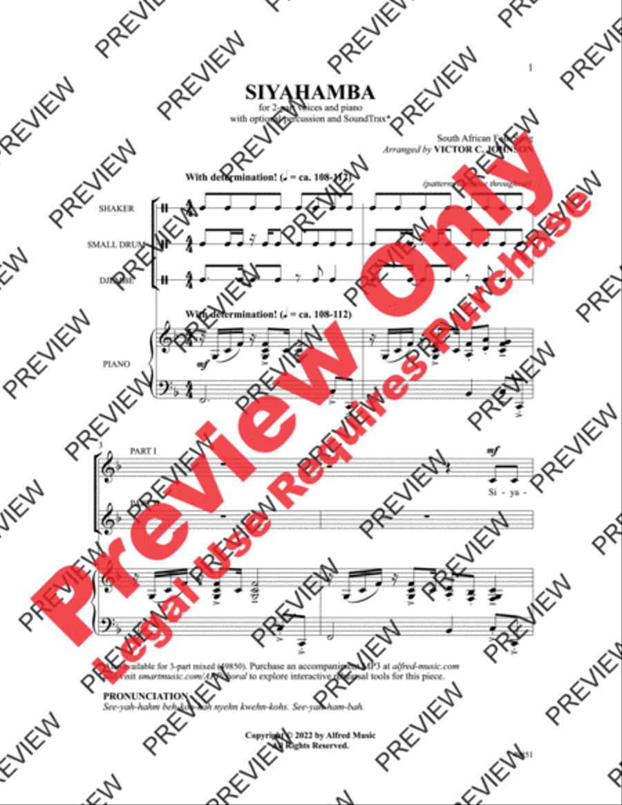 Siyahamba Siyahamba 2-Part scores gallery preview page 2