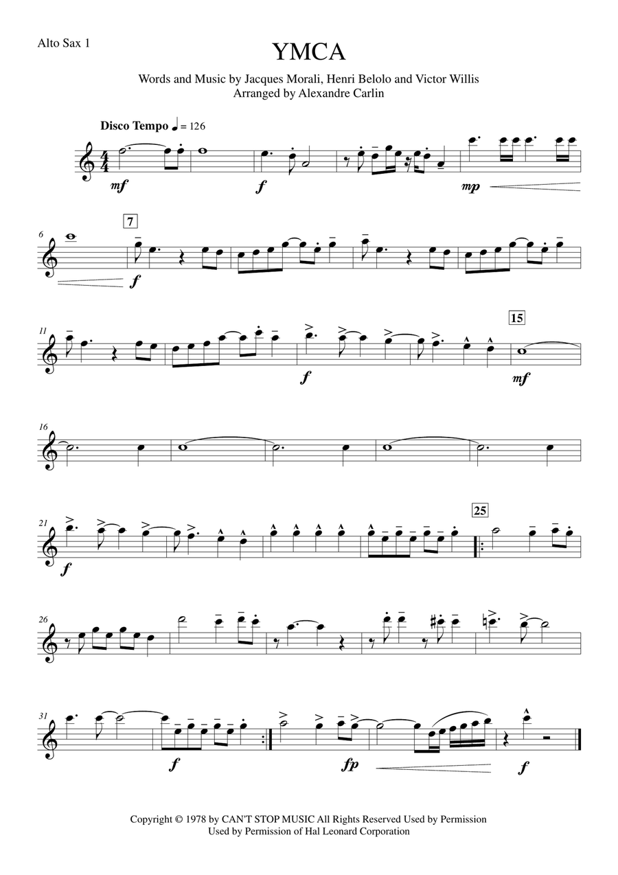 Y.M.C.A. Saxophone Quintet scores gallery preview page 6