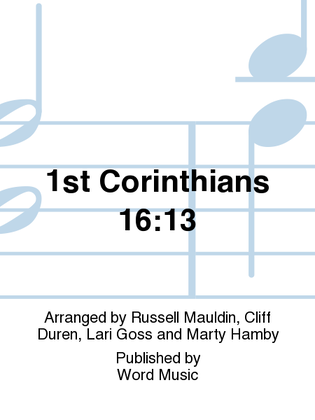 1st Corinthians 16:13 Men's Choir Book - Listening CD