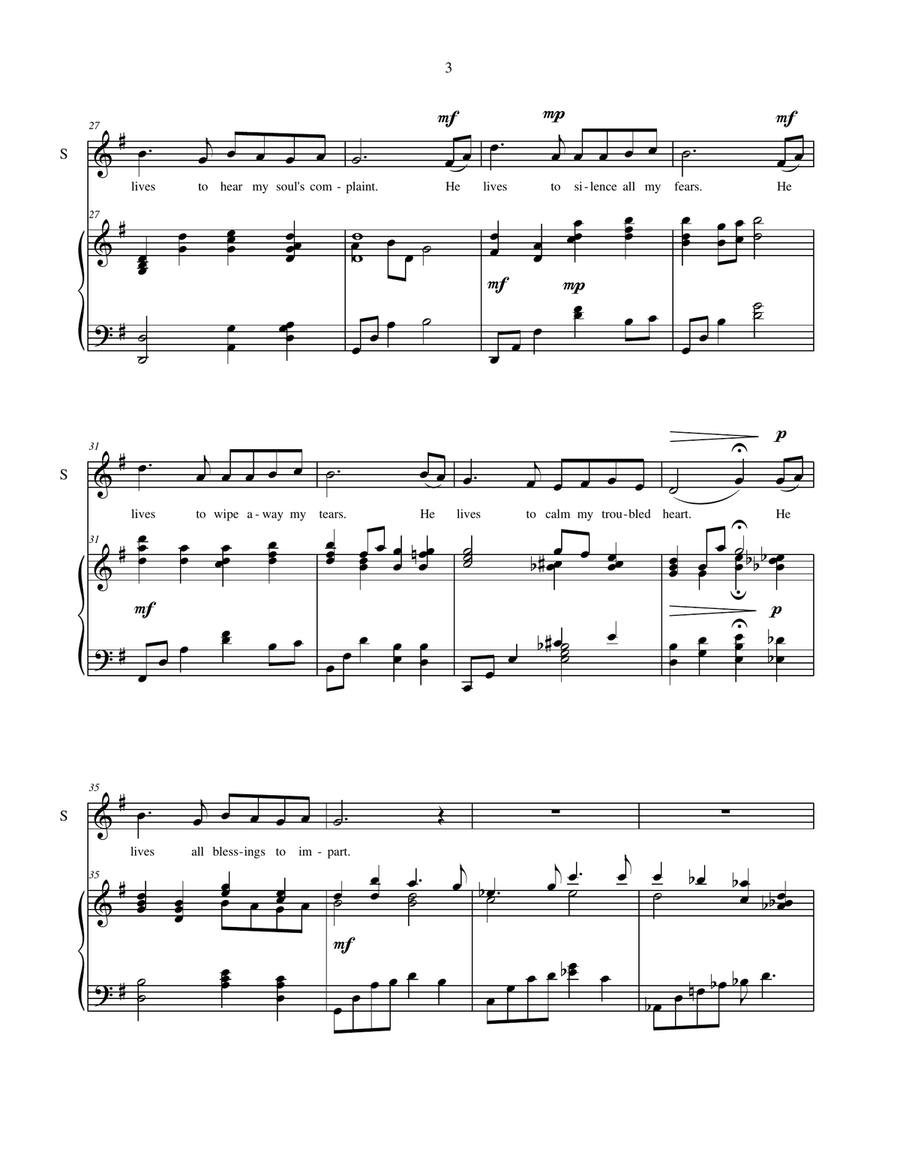 I Know That My Redeemer Lives - vocal solo Vocal Duet scores gallery preview page 4