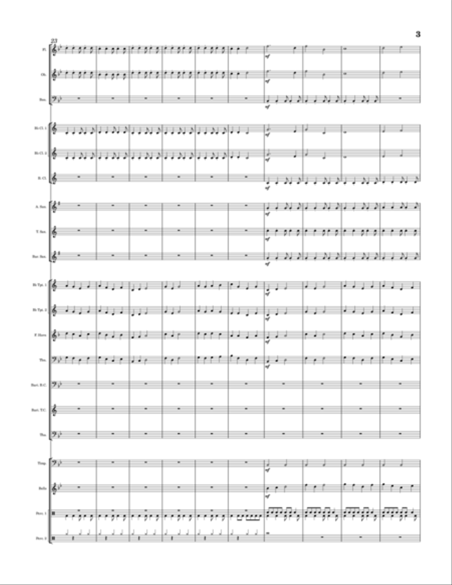 Wildflower Fields Wildflower Fields Concert Band scores gallery preview page 3