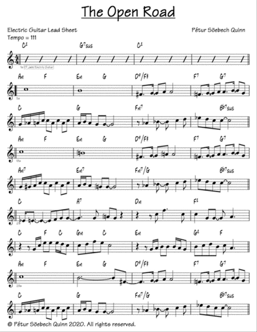 The Open Road Acoustic Guitar scores gallery preview page 1