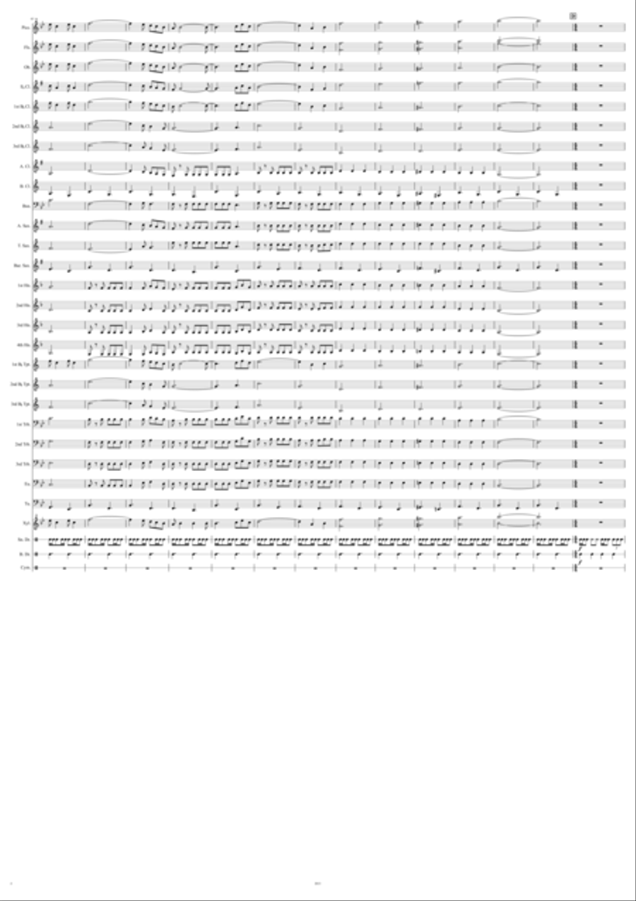 Texas State Troopers March Marching Band scores gallery preview page 4
