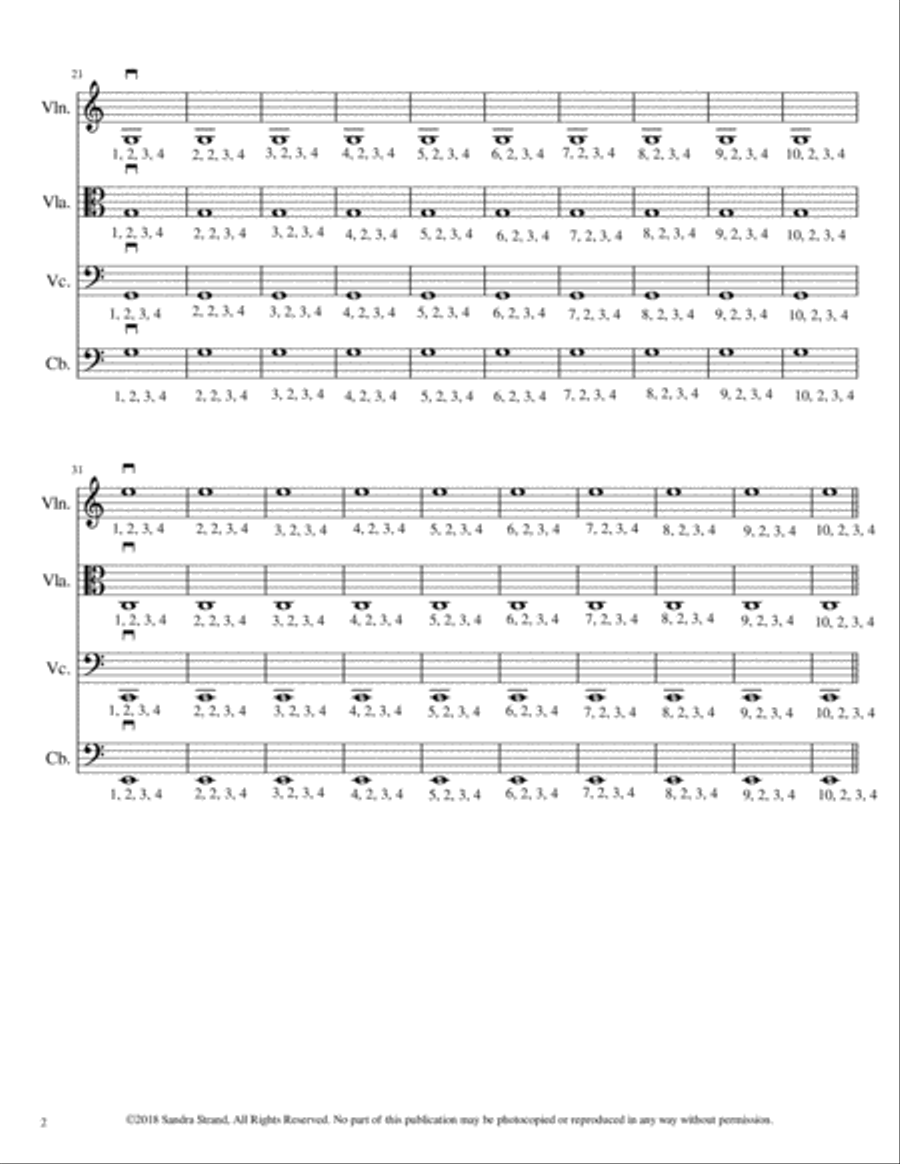 The First Five Minutes: Technique Building for Strings -Level 2 String Orchestra scores gallery preview page 4