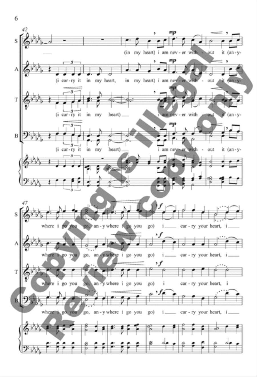 i carry your heart Divisi scores gallery preview page 13