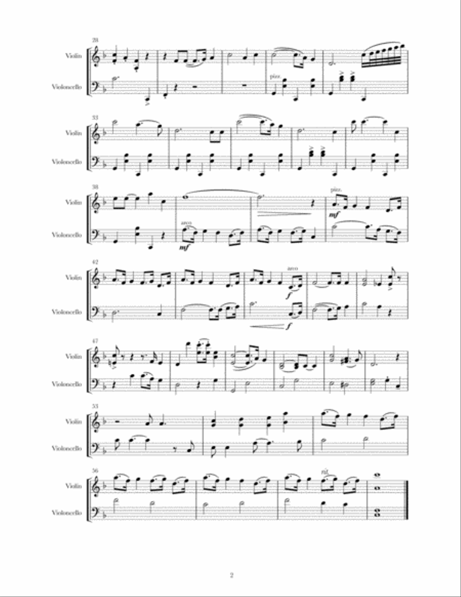 Singin' In The Rain String Duet scores gallery preview page 3