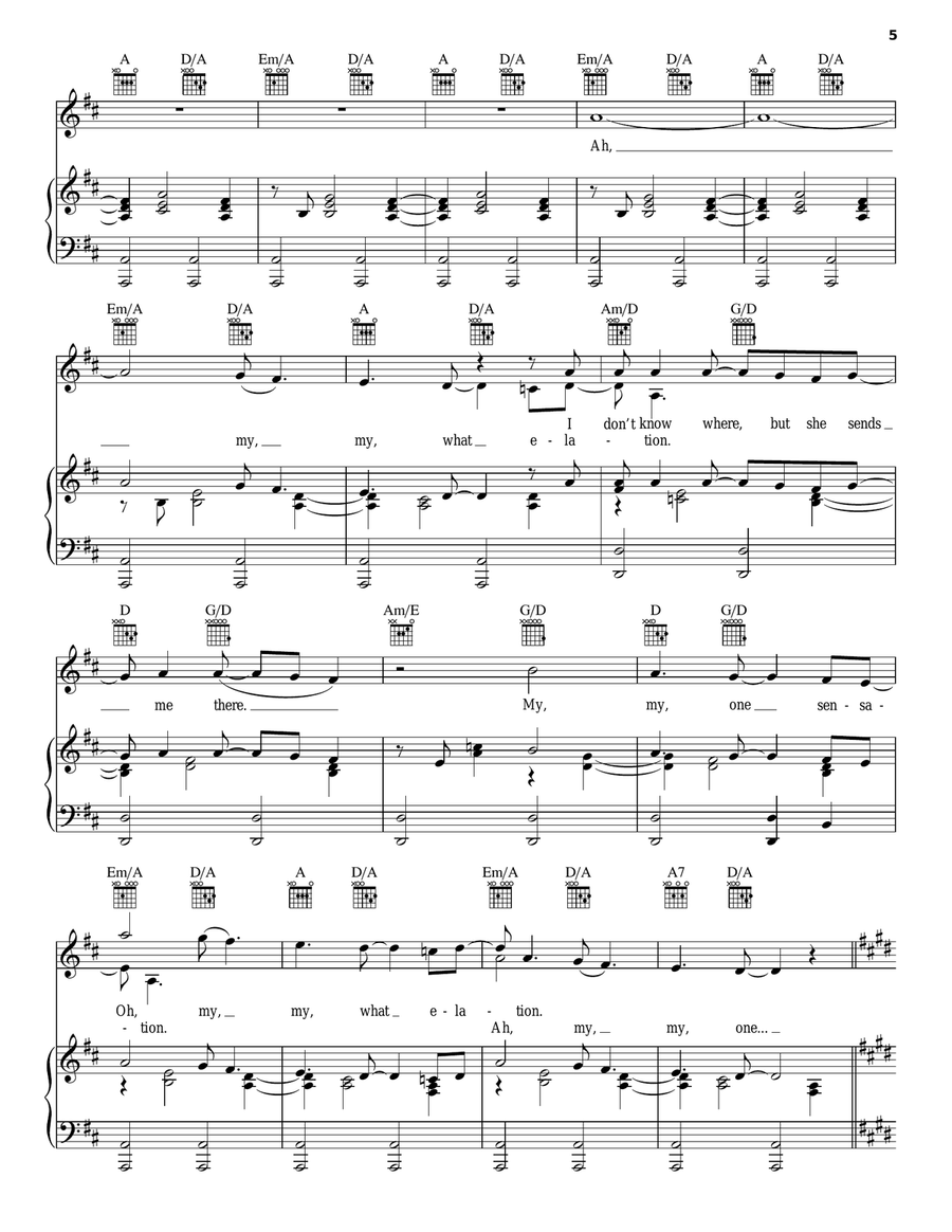 Good Vibrations Good Vibrations Piano, Vocal, Guitar scores gallery preview page 5