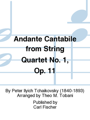 Book cover for Andante Cantabile From String Quartet No. 1, Op. 11
