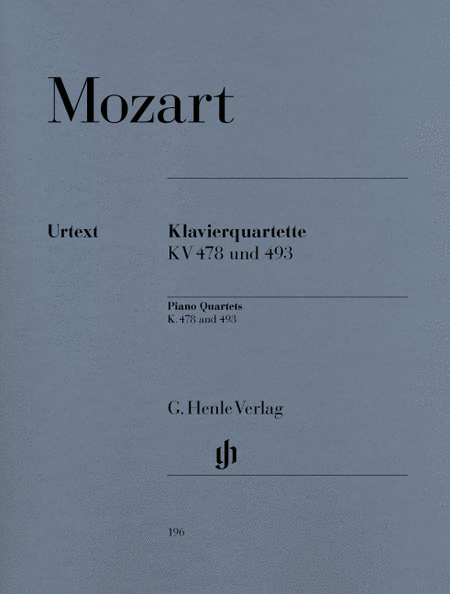 Wolfgang Amadeus Mozart: Piano quartets (revised edition)