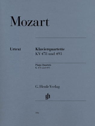 Book cover for Piano Quartets